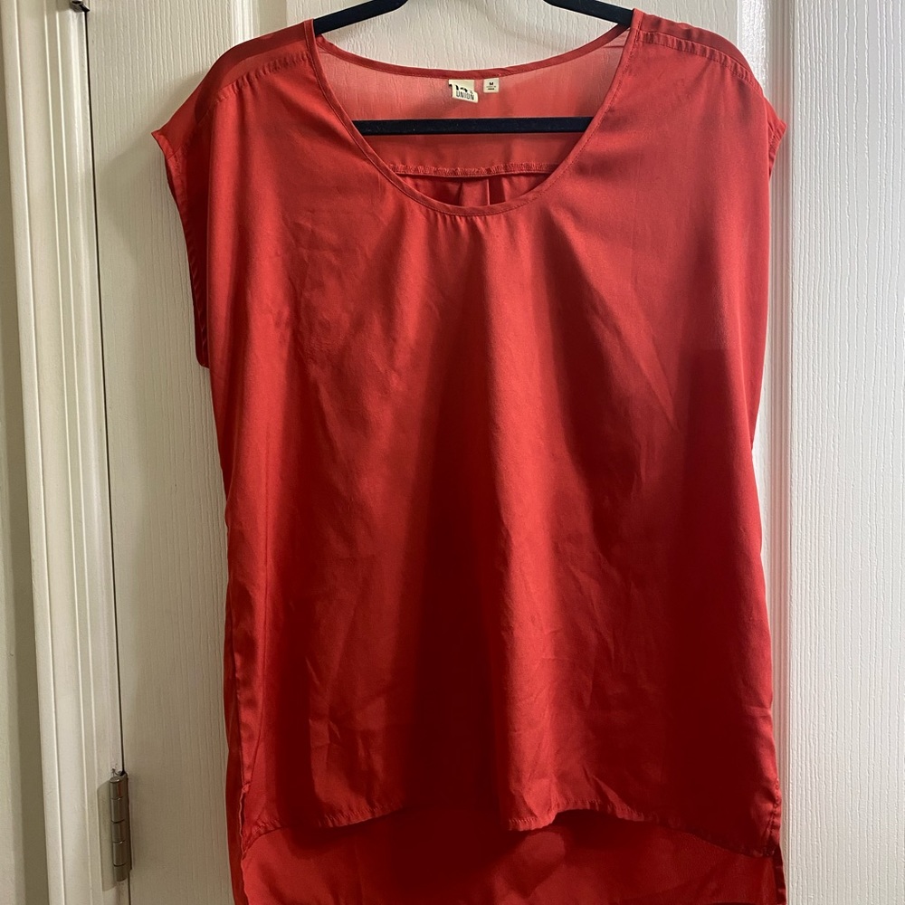 Orange blouse